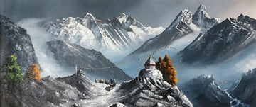 Nepal Scenery Landscape Canvas Print