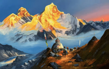 Nepal Scenery Landscape Canvas Print