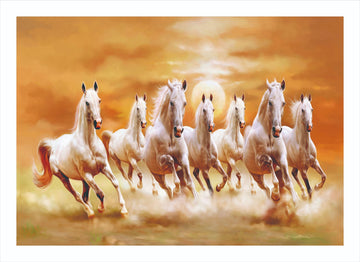 Seven Horses Canvas Print