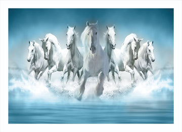 Seven Horses Canvas Print
